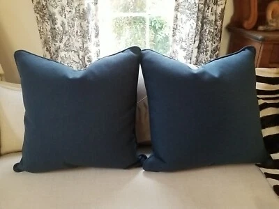 Set Of 2-Blue Throw Pillows - Image 1 of 2
