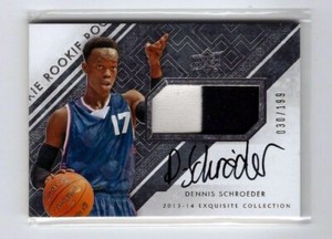 Dennis Schroeder13/14 Exquisite Auto RC #67 SN#30/199