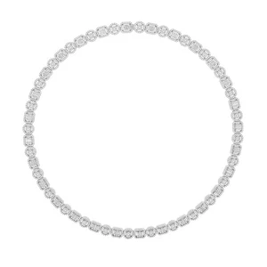 Collar de plata 925 chapado en oro de 14k de 9 quilates de moissanita real hip hop helado para hombre de 22" - Imagen 1 de 18