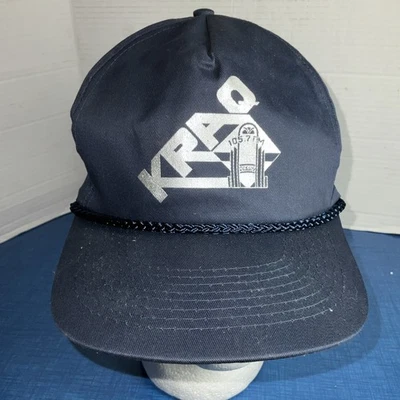 复古 KRAQ Oldies 105.7 Jackson 明尼苏达州广播电台宣传帽 SnapBack  — 第 1/4 张图片