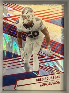 2025 Panini Revolution - Greg Rousseau - Red Swirl #43 - Bills - Picture 1 of 3