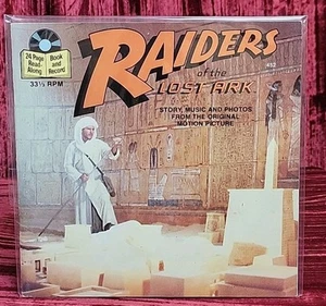 Vtg Raiders Of The Lost Ark Story & Music 33 1/4 Record - Picture 1 of 10