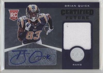 2012 Totally Certified Future Signature Materials Brian Quick #7 Rookie Auto RC - Image 1 of 2
