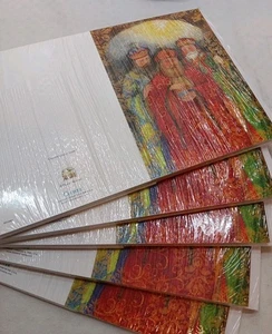 Aktuelle Weihnachtskarten Lot unbenutzt 5 versiegelte Pkgs à 16 = 80 8 Designs USA Glaube - Bild 1 von 10