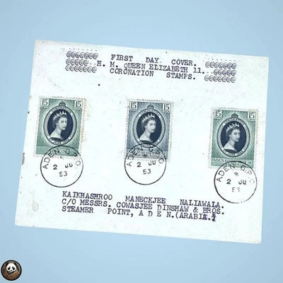 1953 ADEN Coronation FDC Queen Elizabeth II - Image 1 of 2