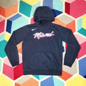 Nike Miami Heat NBA Hoodie Sweatshirt Pullover Pink Blau Swoosh Herren Medium - Bild 1 von 5
