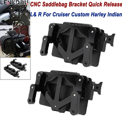 Универсальная быстросъемная запираемая система крепления кронштейнов для седельной сумки мотоцикла - Изображение 1 из 4