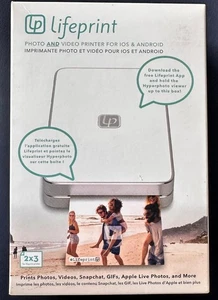 Lifeprint 3x4.5 Portable Photo AND Video Printer for iPhone and Android. - Picture 1 of 2