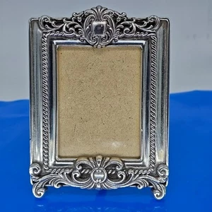 Brighton Silverstone Picture Frame with Attached Stand 4 x 2.5 in - Picture 1 of 10
