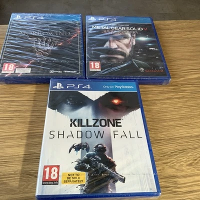 Job lot 3XpS4  Metal Gear Solid V: Ground Zeroes,MORROWIND, KILLzoNE. SEaled  - Image 1 of 3