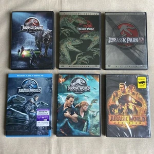 Jurassic Park / 2 Lost / 3 III / World / Fallen Kingdom / Dominion (DVD 1-6 Set) - Picture 1 of 24