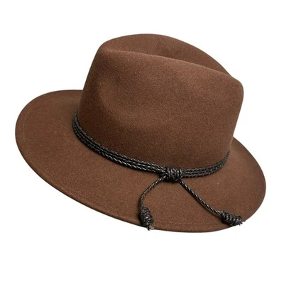 Olive & Pique Corbett Western Rancher Wool Hat Bohemian Size 7.5 Brown - Image 1 of 4