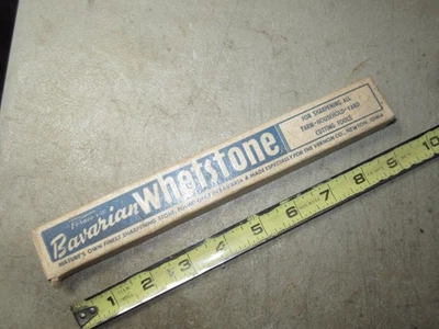 Piedra de afilar vintage Vernco V-227 bávara 9"" Newton, Iowa y caja sin usar Alemania Foto 1 de 4