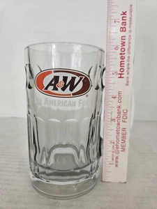 Vintage A&W Root Beer Soda Mug 5.75'' Tall Dimple Sides Heavy FREE SHIPPING - Picture 1 of 7