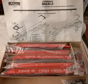 Ho Scale Athearn Southern Pacific SP Maxi III 3 Well Car Set Of 5 Lot NOS - Picture 1 of 5