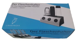 Liebspecht - Abtropfhalter für Wassersprudler-Flaschen - SodaDrain - silber -neu - Picture 1 of 4