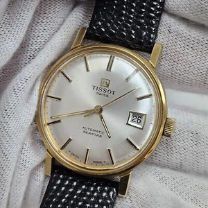 Vintage Mens Wrist Watch Gold Plated Tissot Seastar Automatic Cal. 786-2 Date - Picture 1 of 12