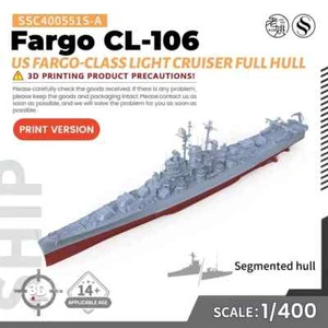 SSMODEL SSC400551S-A 1/400 Military Model Kit US Fargo Fargo-class Light Cruiser - Picture 1 of 4