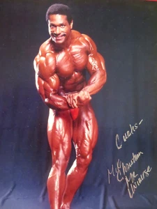SIGNIERT: MIKE CHRISTIAN, MR UNIVERSE/8 X 10" / BODYBUILDING / BESCHRIFUNG - Bild 1 von 4