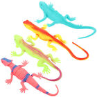 4Pcs Silicone Lizard Toy Scary Realistic Lizards Fake Figure Joke Toys