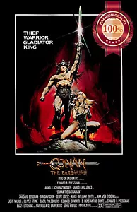 CONAN THE BARBARIAN 1982 80 ARNOLD SCHWARZENEGGER MOVIE PRINT PREMIUM POSTER - Picture 1 of 4