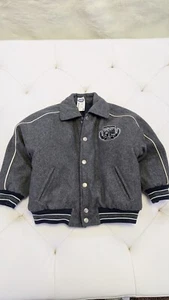 NEW VINTAGE Never Worn AVIREX 4t TODDLER REVERSIBLE WOOL JACKET Winter Coat baby - Picture 1 of 12