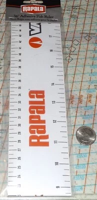RAPALA 36" 91cm ADHESIVE FISH RULER *PERFECT FOR BOATS COOLERS TACKLE BOXES BAGS - Image 1 of 3