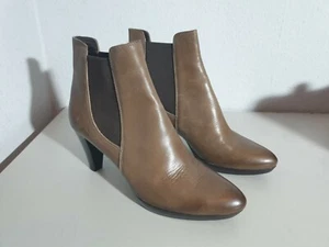 PHILLIP HARDY Damen Plateau Schlupf-Stiefelette Gr. 39,5 taupe braun neu - Bild 1 von 7