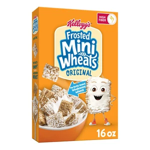 Kellogg's Frosted Mini-Wheats Breakfast Cereal, Kids Cereal, Family Breakfast, - Picture 1 of 12
