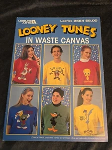 Leisure Arts Looney Tunes In Waste Canvas Cross Stitch Patterns Leaflets - Picture 1 of 15