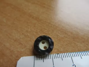 Hirschhornknopf Imitat Trachtenmode Form rund Ø 11mm Hirschhorn Hornknöpfe Knopf - Bild 1 von 4