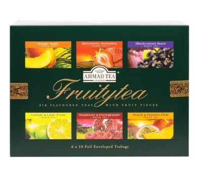 Ahmad Tea - Fruitytea – Sortiment -  6 Sorten 60 Teebeutel  Geschenkidee  teebox - Bild 1 von 4