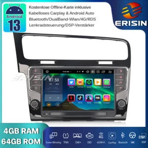 9" 64GB Android 13 Autoradio GPS DAB+CarPlay Wifi RDS DTV DSP TPMS Für VW Golf 7 - Bild 1 von 16