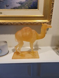 Vintage Daum Amber Pate De Verre Camel Figurine Restored - Picture 1 of 20