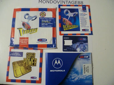 DEPLIANT DOCUMENTI ISTRUZIONI TIM MOTOROLA GSM 1999 USATI SEGNI TEMPO - Immagine 1 di 2
