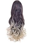 KOKO Ombre Dip Dye Ponytail Curly 20" Straight 22" Claw Clip Drawstring Balayage