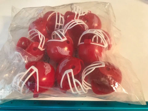 Arkansas Razorbacks Mini Gumball Football Helmet Birthday cake topper 12 Lot NEW Cover
