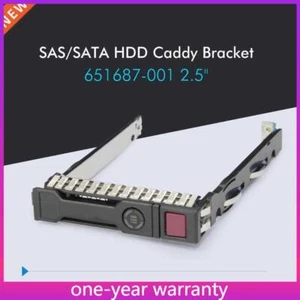 HP G8 Gen8 G9 651687-001 2.5" SFF SAS Tray Caddy 653955 DL380p with chip LED New - Afbeelding 1 van 5