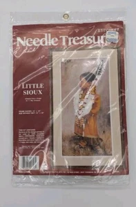 UNOPENED Needle Treasures LITTLE SIOUX Crewel KIT #00626 Native American Indian - Picture 1 of 7