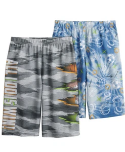 Boy’s  UP-LATE SPORTS 2-Pack All Day Sleep Shorts Size Small (4/5) NWT - Picture 1 of 5