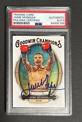 Jaime Munguia Signed 2020 UD Goodwin Champions PSA Slabbed 84995786 - Image 1 of 2
