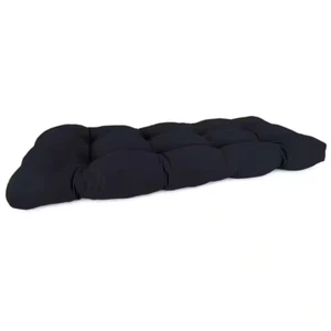 44 In. L X 18 In. W X 4 In. T Outdoor Rectangular Wicker Settee Bench Cushion in - Picture 1 of 12