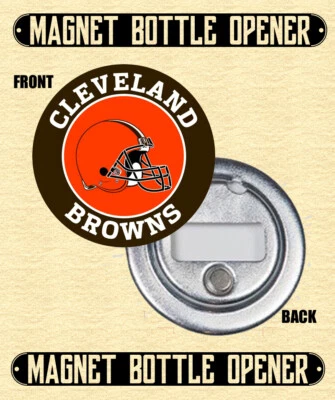 Cleveland Browns - Abridor de botellas magnético - Elige entre 12 diseños Foto 1 de 3