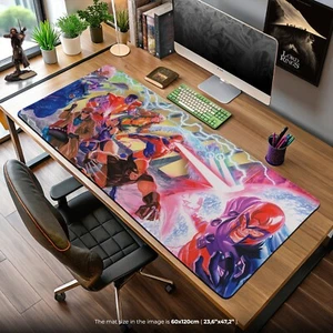 X-Men Comic Desk Mat - Marvel Superhero Team Mouse Pad with Magneto & Cyclops - Afbeelding 1 van 7