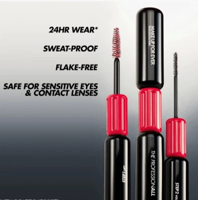 MAKEUP FOREVER The Professionall 24HR Double Ended Lifting & Volumizing Mascara- - Image 1 of 4