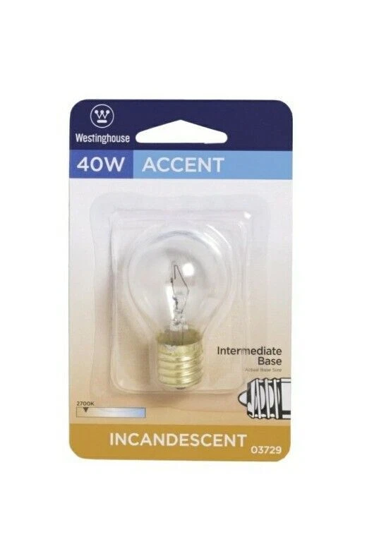 Westinghouse S11 CLEAR Bulb 40w Accent Intermediate Base Bulb - Image 1 of 1