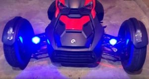 Blue LED Fog Lights Lamps for Can-Am Ryker - Foto 1 di 6