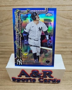 2025 Topps Holiday Chrome - Austin Wells - Blue Refractor 036/299 - Yankees - Bild 1 von 2