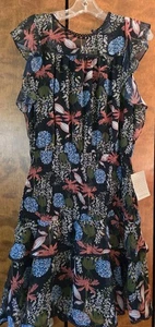 Chelsea28 Nordstrom Stufenkleid Knielang Blumen Neu Mit Etikett - Bild 1 von 6