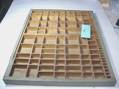 CALIFÓRNIA ESTOJO DE TRABALHO GAVETA IMPRESSORAS VINTAGE BANDEJA EXIBIÇÃO MOEDAS CONTAS ETC LOTE F - Imagem 1 de 4